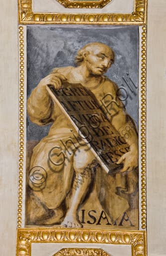 Affresco di Isaia di Giovanni Battista Castello, Cappella Lercari, Duomo di Genova, Liguria, Italia