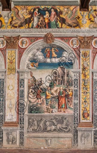 Fresco Leda and the Swan by Giovan Maria Falconetto, Chamber of the Zodiac, Palazzo D'Arco Mantua