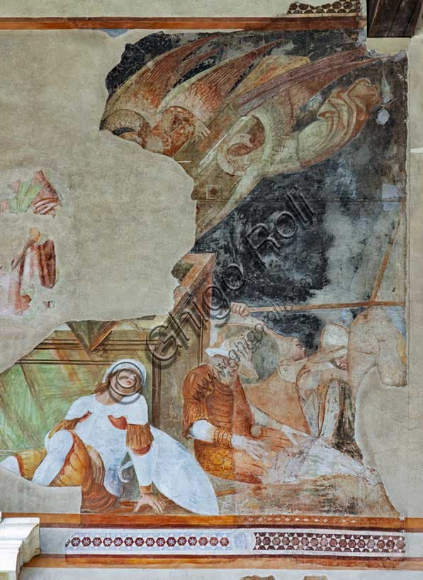 Fragment of the Resurrection fresco by Buonamico Buffalmacco, east wall of the Monumental Cemetery in Pisa, 1336-1341