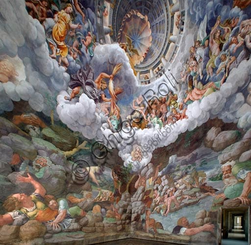 Chamber of the Giants Fresco, Palazzo Te Mantua - Zeus and Olympian Gods