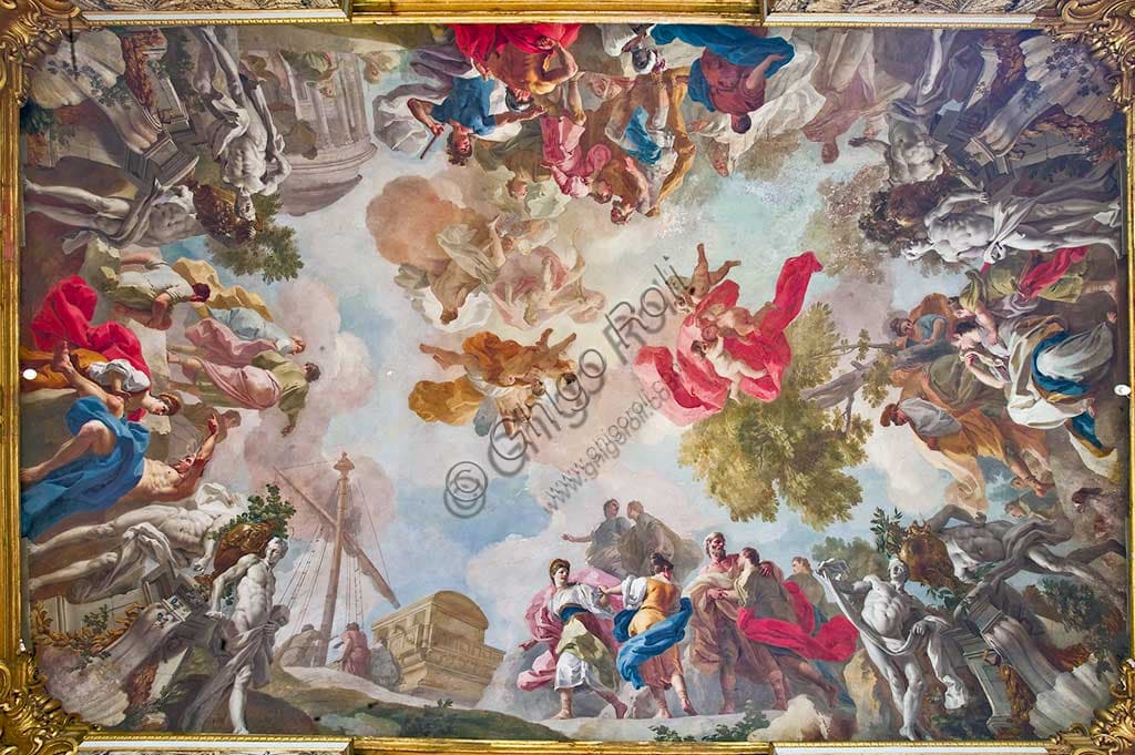 Fresco The Story of Theseus by Francesco De Mura, Royal Palace Turin