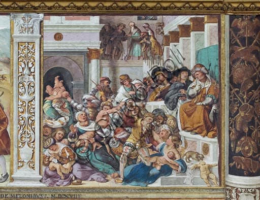 Fresco Massacre of the Innocents, Altobello Melone, 1517, Cremona Santa Maria Assunta Cathedral
