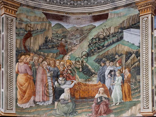 Fresco Dormition of the Virgin by Filippo Lippi, Spoleto Cathedral, tholobate