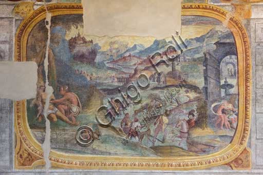 16th-century fresco in the loggia of Clusone Town Hall, Bergamo province