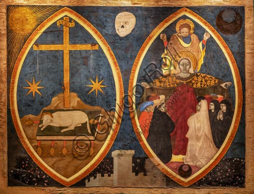 Mystic Lamb and Madonna of the Recommended painting, National Gallery of Umbria Perugia