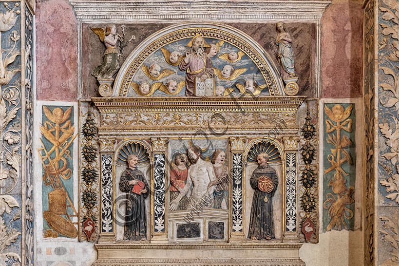 Painting of the Crucifixion by Bartolomeo Montagna on the Poiana Altar, St. Lawrence Church in Vicenza