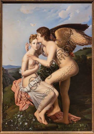 Cupid and Psyche painting by François Gérard, 1798 oil on canvas depicting the mythological scene