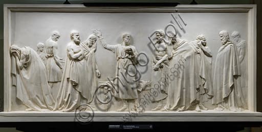 Plaster sculpture Socrates drinks the hemlock by Antonio Canova, 1787-90