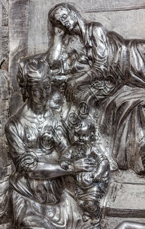 Dettaglio formella La Nascita del Battista, Antonio del Pollaiolo, Museo Opera del Duomo Firenze