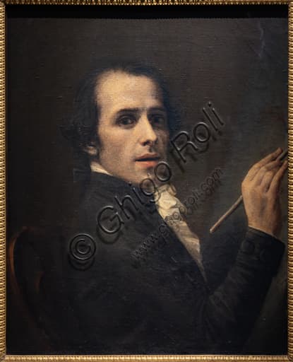 Self portrait by Antonio Canova, oil on canvas painting from 1792