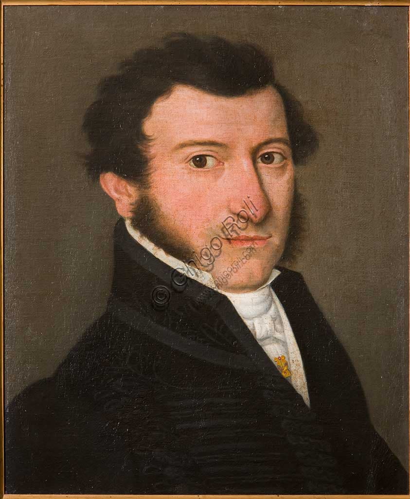 Ritratto di Gentiluomo, dipinto olio su tela di Bernardino Rossi conservato nella Collezione Assicoop-Unipol