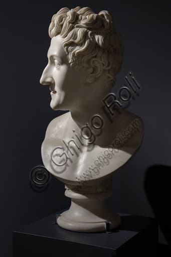 Marble bust portrait of Leopoldo Cicognara, sculpture by Antonio Canova