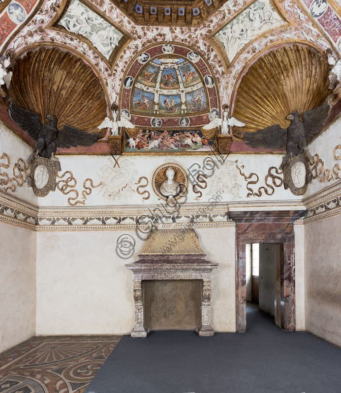 View of the Northern wall in the Chamber of the Eagles at Palazzo Te, Mantua