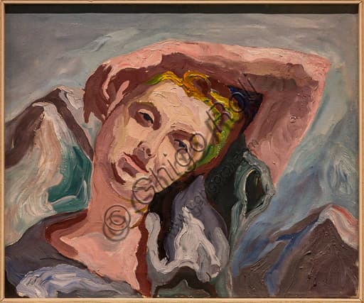 Young Woman painting by Carlo Levi, 1934, oil on canvas, Museo Novecento Florence