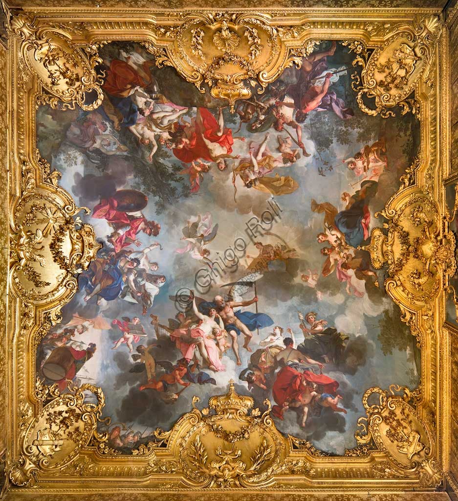 Fresco Allegory of Human Life with the Fates by Claudio Francesco Beaumont, Royal Palace Turin