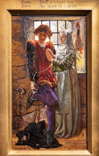 Dipinto Claudio e Isabella di William Holman Hunt, olio su tavola del 1850
