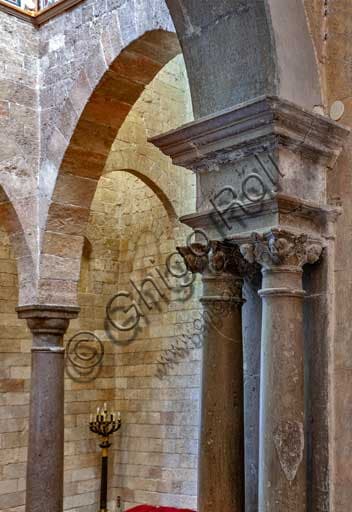 Twin marble columns Renaissance portal, Room of the Winds, Joharia Tower, Palace of the Normans Palermo