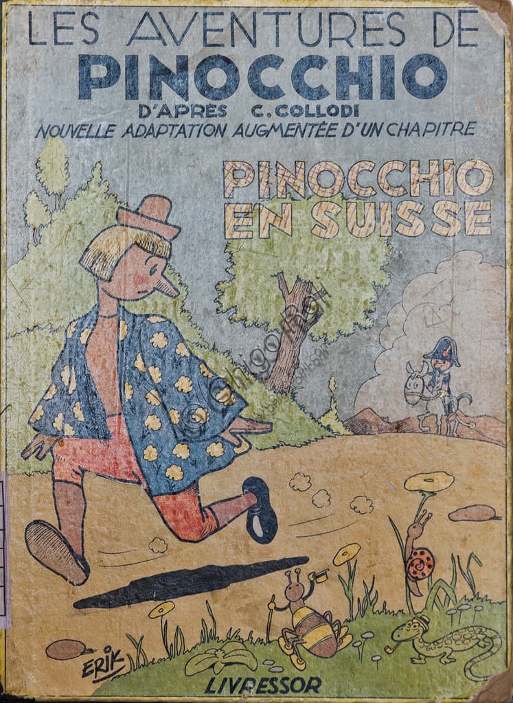 Copertina edizione svizzera libro Le avventure di Pinocchio - Fondazione Nazionale Carlo Collodi