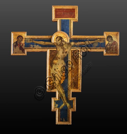 Cimabue's Crucifix, Santa Croce Florence, tempera on wood 1272-1280