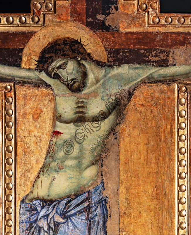 Particolare del Crocifisso ligneo del '300 nella Basilica di Sant'Eustorgio a Milano