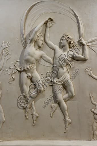 Detail of plaster sculpture Dance of Alcinous' Children by Antonio Canova, 1790-1792, Neoclassical style