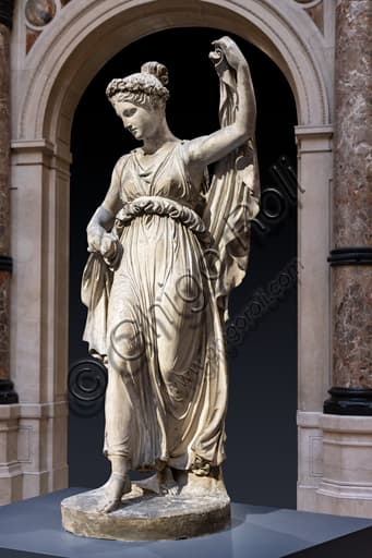 Plaster sculpture The Dancer by Bertel Thorvaldsen, 1817, Neoclassical style