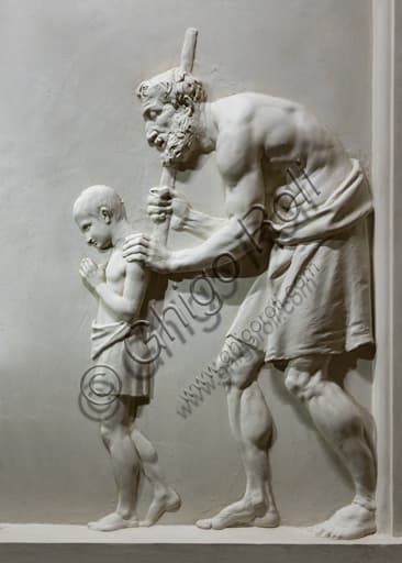 Detail plaster sculpture Feeding the Hungry Antonio Canova 1795
