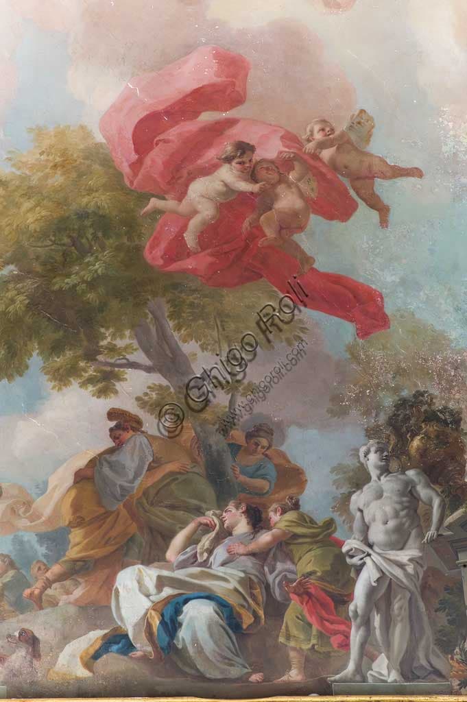 Detail of the fresco The Story of Theseus by Francesco De Mura, Royal Palace Turin
