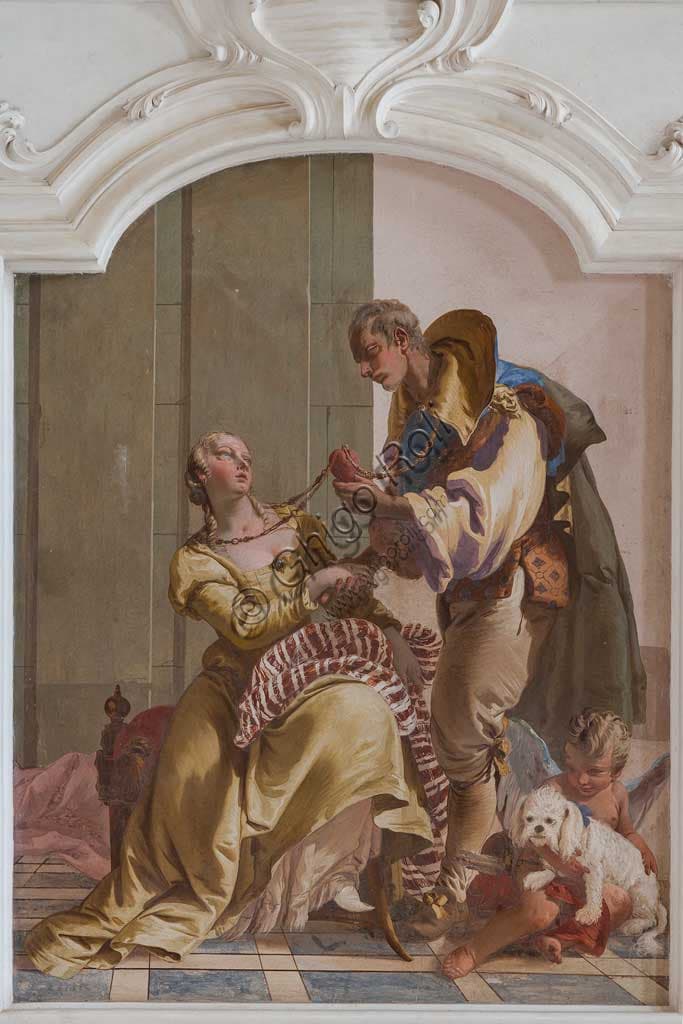 Detail of the fresco The Nuptial Harmony by Giambattista Tiepolo, 1734, Villa Loschi Motterle