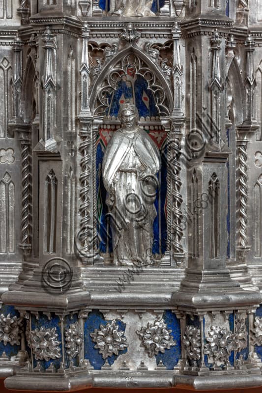 Dettaglio statuetta santo profeta nell'Altare d'Argento, Museo Opera del Duomo di Firenze, Rinascimento