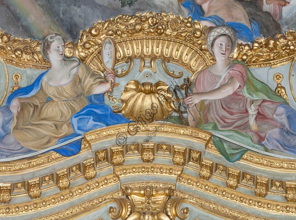 Detail of Prudence plasterwork by Lorenzo De Ferrari, Palazzo Carrega-Cataldi Genoa