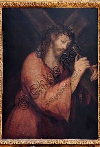 Painting Christ Bearing the Cross Flemish School 16th century, Palazzo dei Normanni Sicily