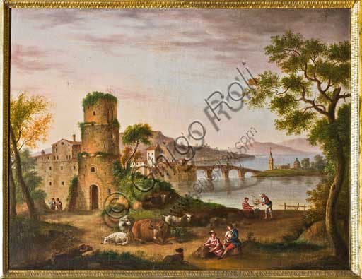 Painting Landscape by Andrea Sottile, Palace of the Normans, Palermo