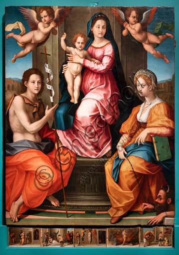 Domenico Alfani, Altarpiece of the Nuns of St. Juliana, 1532, oil on panel, National Gallery of Umbria Perugia