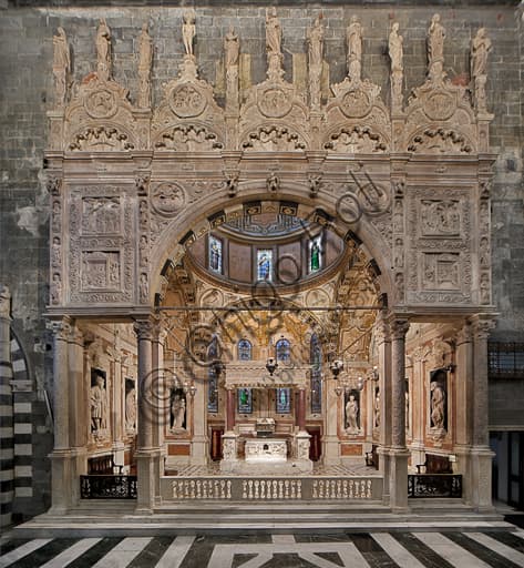 Cappella di San Giovanni Battista, Duomo di Genova: sculture rinascimentali di Domenico, Giovanni ed Elia Gagini (1448-1450)