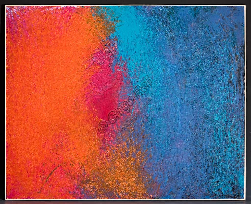 Al fondo dello specchio di Erio Carnevali - acrilico su tela - arte contemporanea italiana