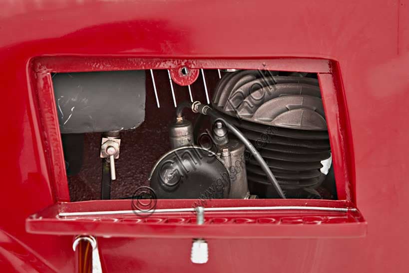 1938 Fiat Scooter Prototype, unique restored vintage scooter, Sachs two-stroke engine, historical Italian model