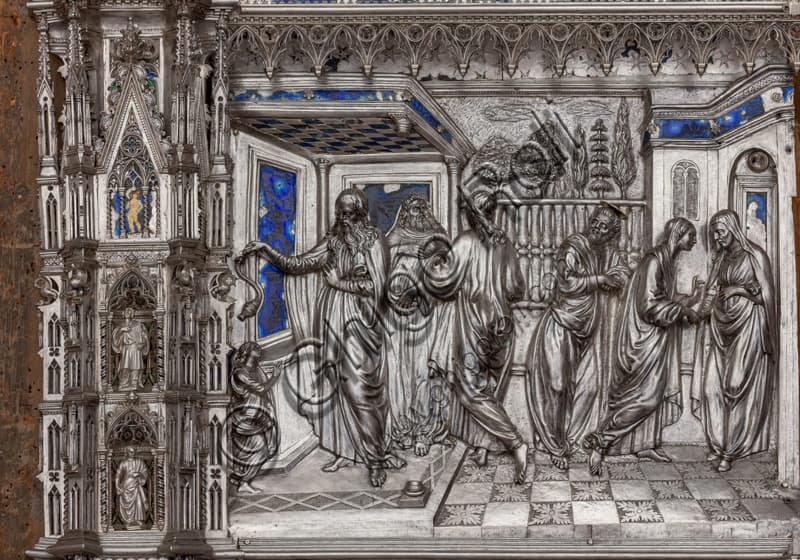 Formella in argento Annuncio a Zaccaria e Visitazione di Bernardo Cennini, Museo dell'Opera del Duomo, Firenze, Rinascimento