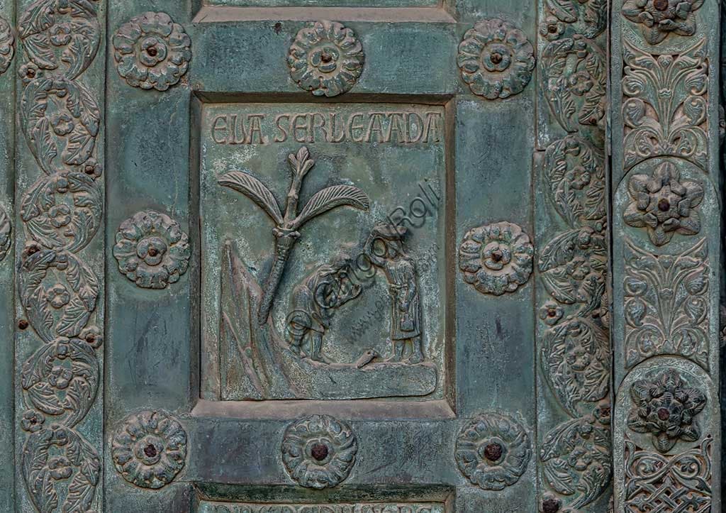 Formella bronzea della Porta di Bonanno Pisano, Duomo di Monreale, Sicilia