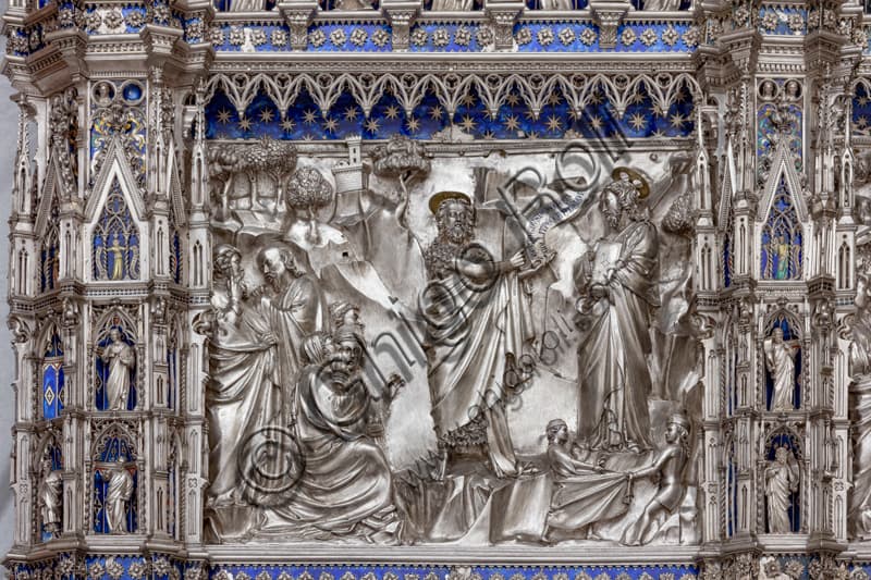 Formella in argento di San Giovanni Battista, Altare del Tesoro di San Giovanni, Museo dell'Opera del Duomo, Firenze