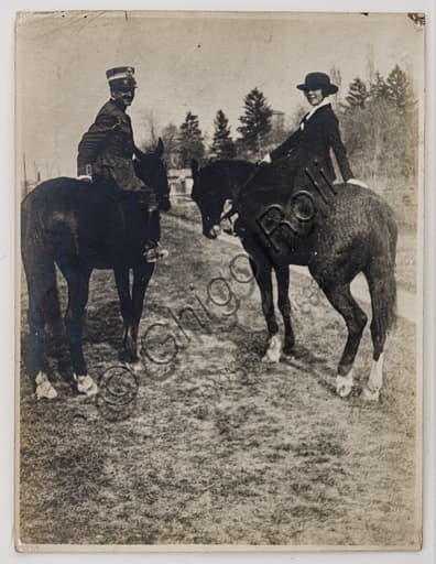 Photograph The Military Officer and the Amazon by Marcello Dudovich, 1910, silver gelatin bromide print