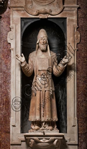 Statua in marmo del Profeta Zaccaria di Matteo Civitali, Duomo di Genova
