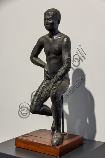 Bronze sculpture Young Boxer by Marino Marini, Museo Novecento Florence