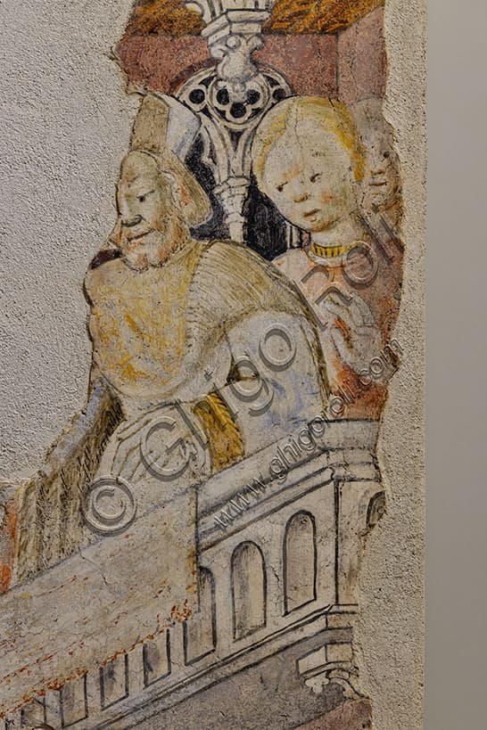Affresco Architettura con figure di Giovanni Badile, Cappella Malaspina Vicenza