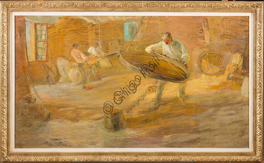 Oil painting 'Sieve' by Giuseppe Graziosi, Assicoop - Unipol Collection, Italy