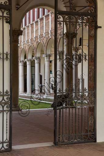 Architectural entrance to the internal courtyard of Palazzo Costabili, Ferrara