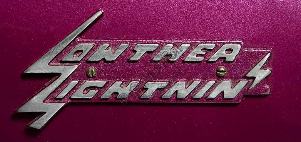 1949 Lowther Lightnin' restored vintage scooter, detail of Briggs & Stratton single-cylinder engine