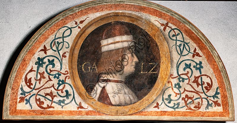 Ritratto di Galeazzo Sforza, lunetta del XVI secolo, cerchia di Bernardino Luini, Castello Sforzesco Milano