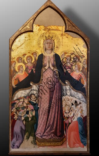 Painting Madonna Of Raccomandati by Lippo Memmi, Orvieto Cathedral, Chapel of the Corporale