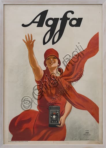 Agfa advertising poster illustrated by Marcello Dudovich, chromolithography on paper